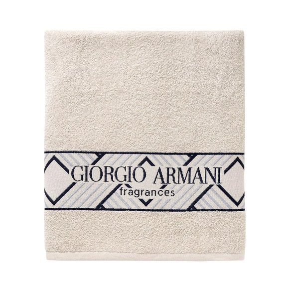 Giorgio Armani Beach Towel, Nude Beige Cotton, Luxury Bath & Beach, Boxed - NEW - Picture 9 of 12